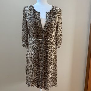 Talbots Pleated 3/4 Sleeve Dress